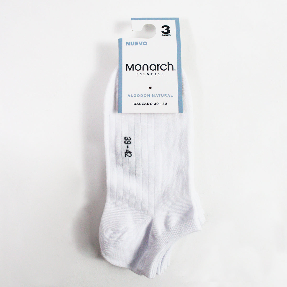 Monarch - 3 Pares Calcetín Largo 0/4 Algodón