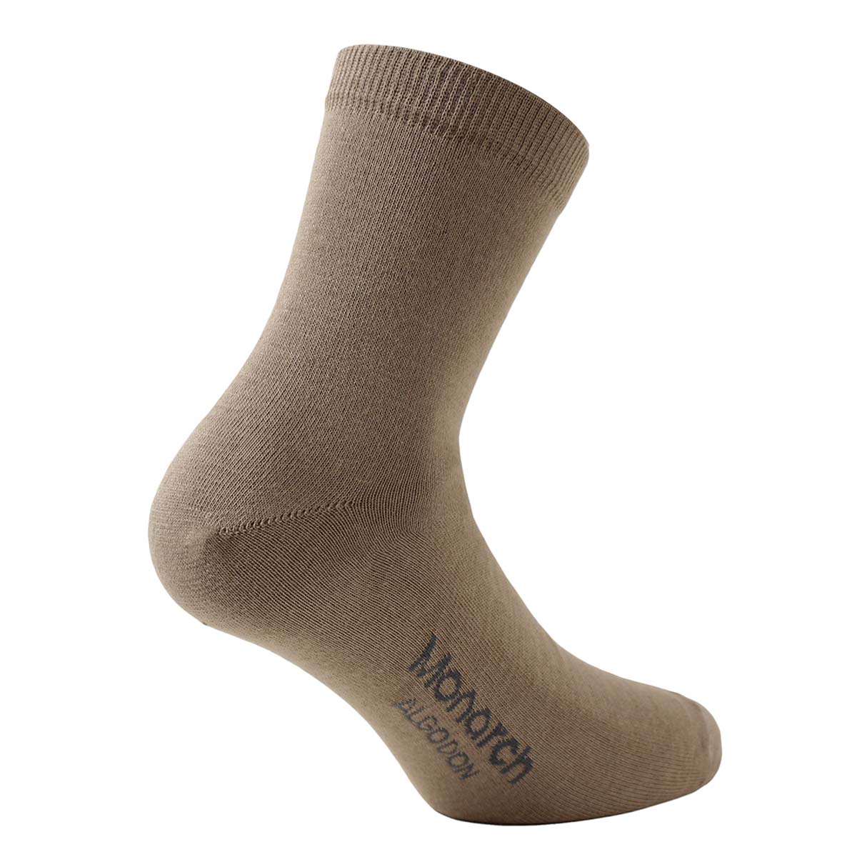 Monarch - 3 Pares Calcetín Algodón Liso Largo 2/4