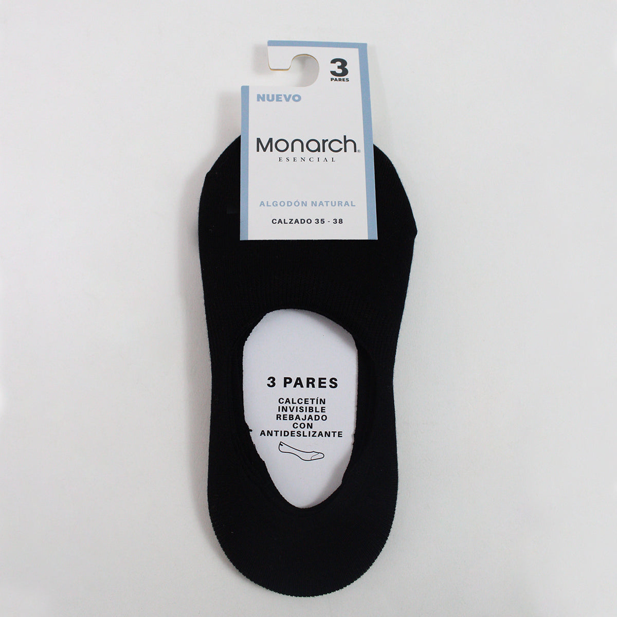 Monarch - 3 Pares Calcetín Algodón Largo Rebajado
