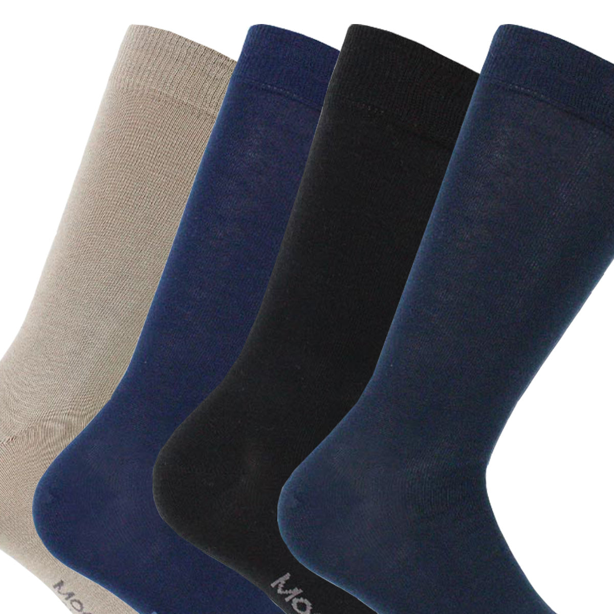 Monarch - 4 Pares Calcetín Algodón Liso