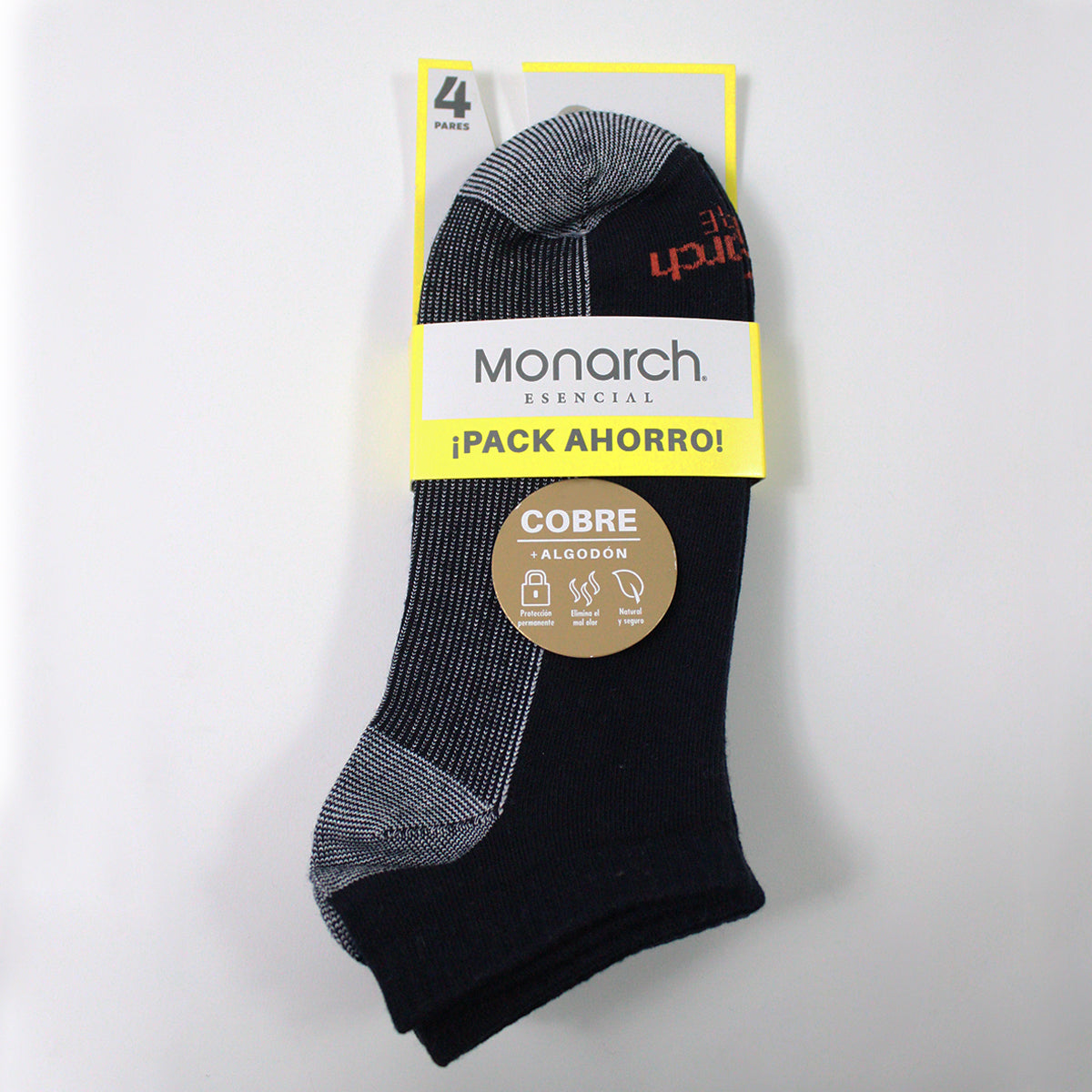 Monarch - 4 Pares Calcetín Cobre Algodon