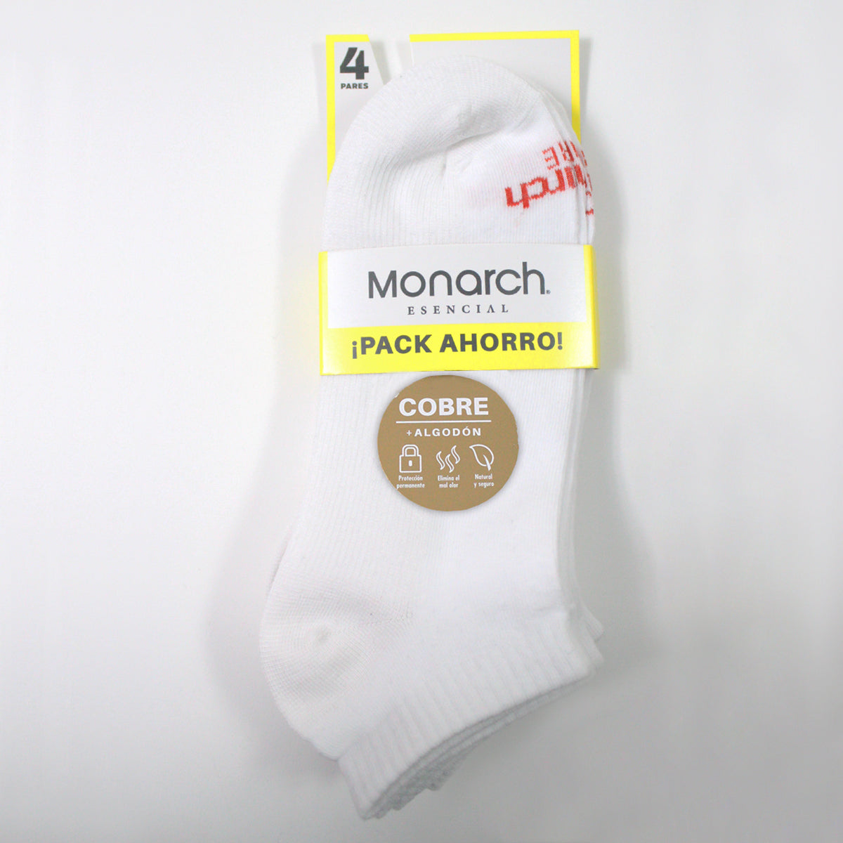 Monarch - 4 Pares Calcetín Cobre Algodon