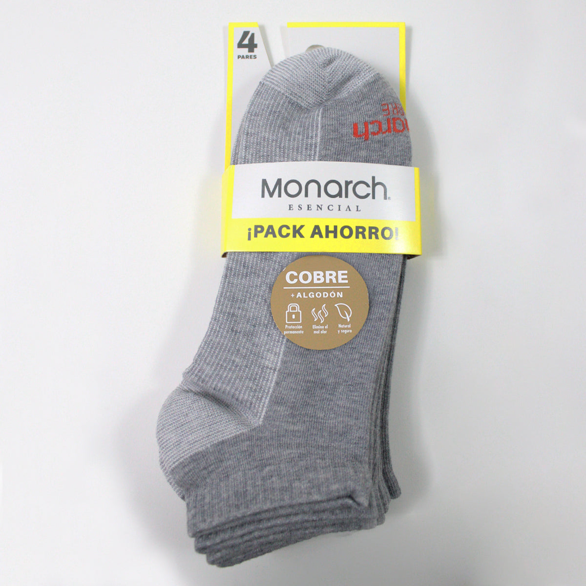 Monarch - 4 Pares Calcetín Cobre Algodon