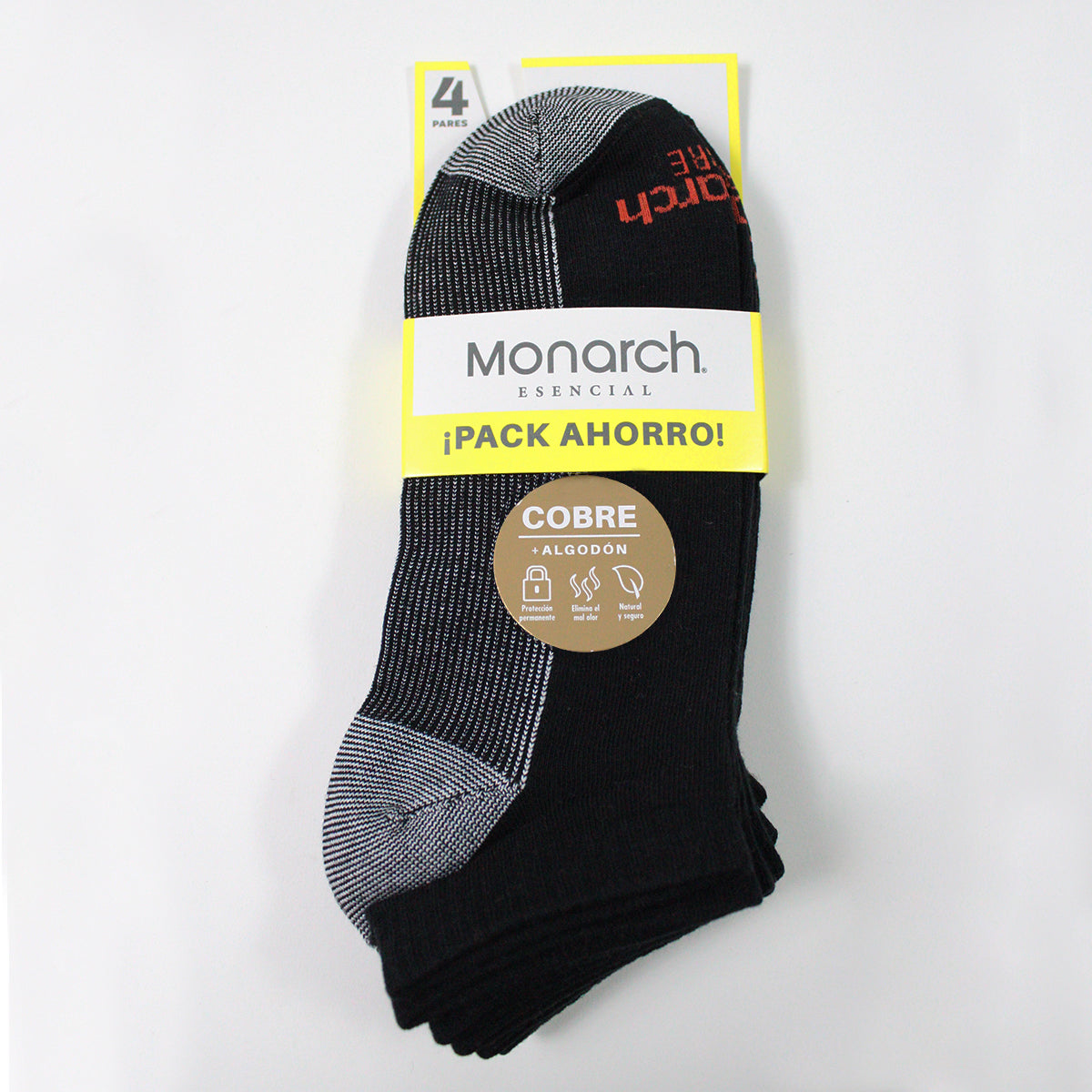 Monarch - 4 Pares Calcetín Cobre Algodon