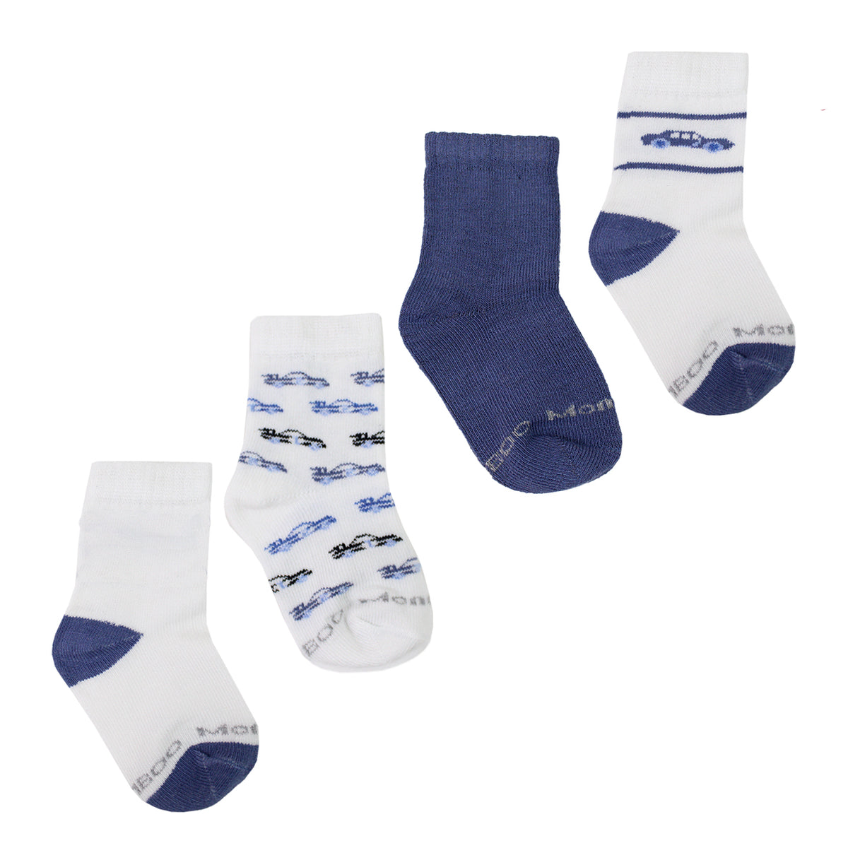 Monarch - 4 Pares Calcetín Bamboo Autos