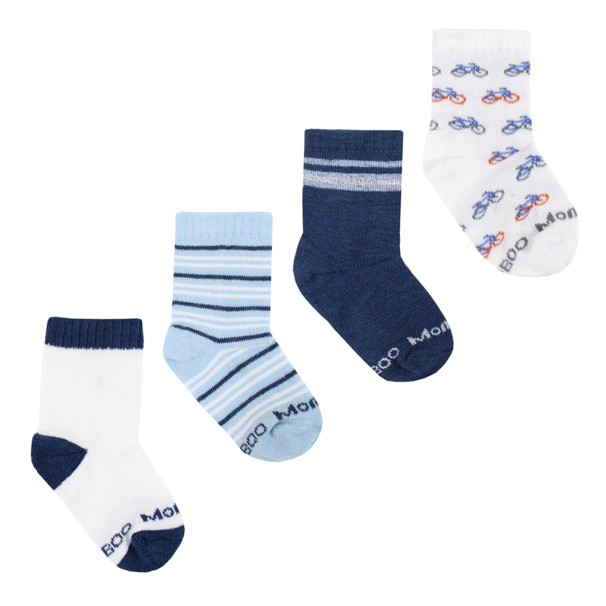 Monarch - 4 Pares Calcetín Bamboo Moto
