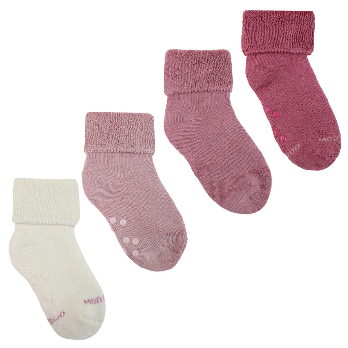 Monarch - 4 Pares Calcetín Bebé Antideslizante