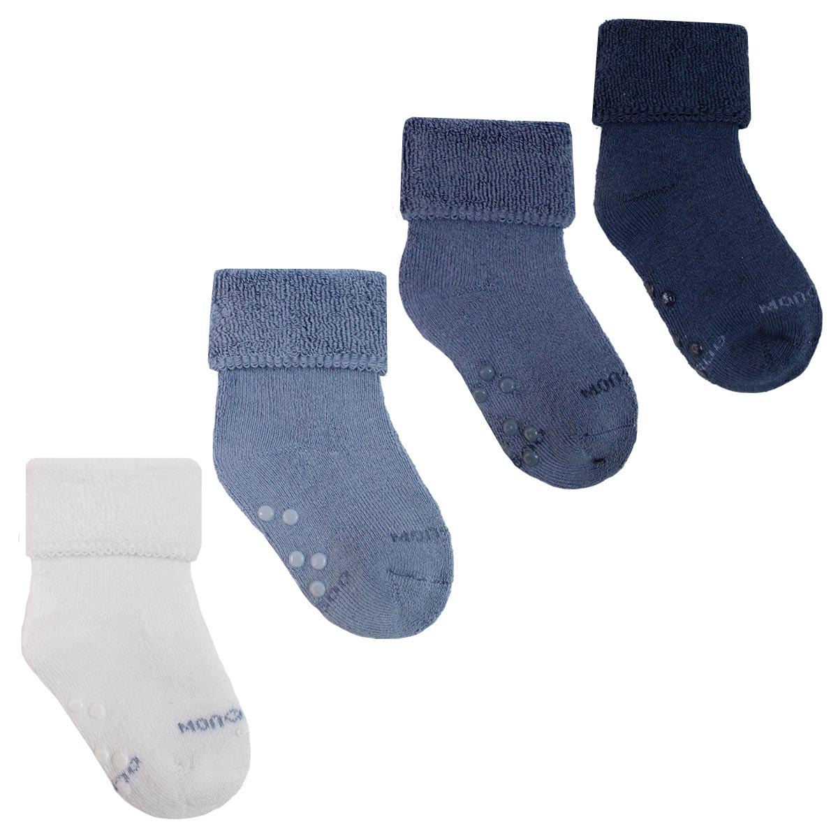 Monarch - 4 Pares Calcetín Bebé Antideslizante