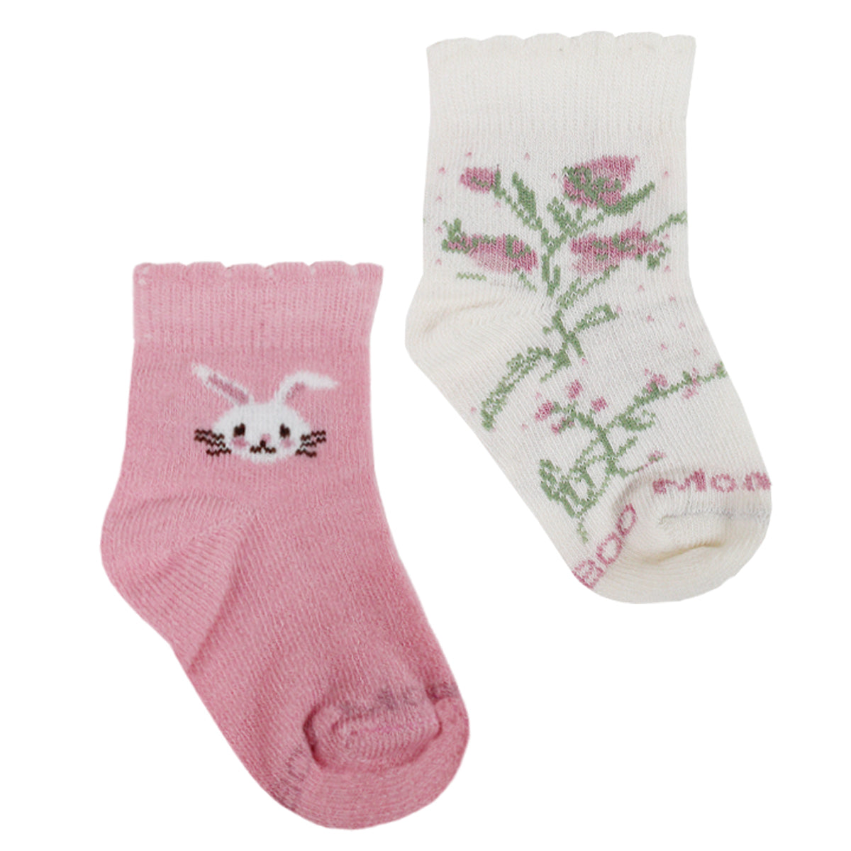 Monarch - 4 Pares Calcetín Bamboo Rosas