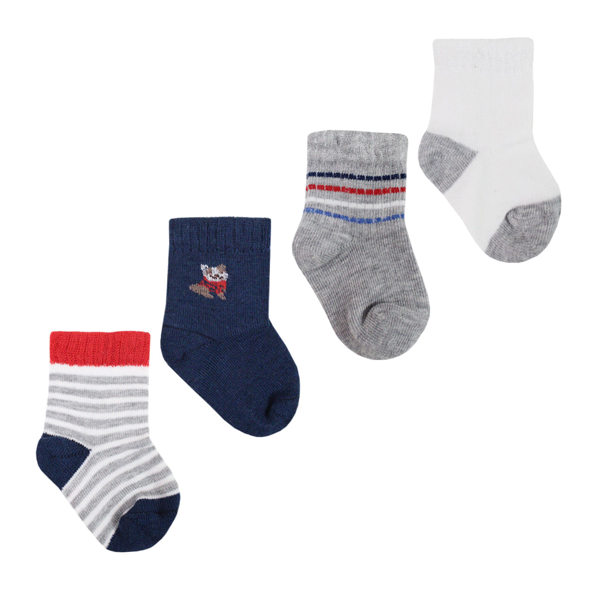 Monarch - 4 Pares Calcetín Bamboo Perrito