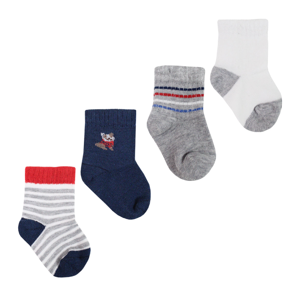 Monarch - 4 Pares Calcetín Bamboo Perrito