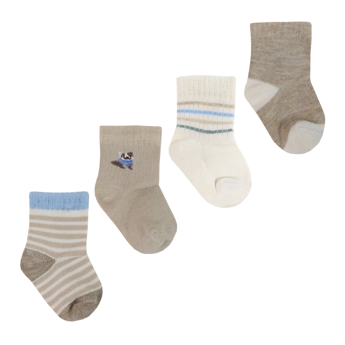 Monarch - 4 Pares Calcetín Bamboo Perrito