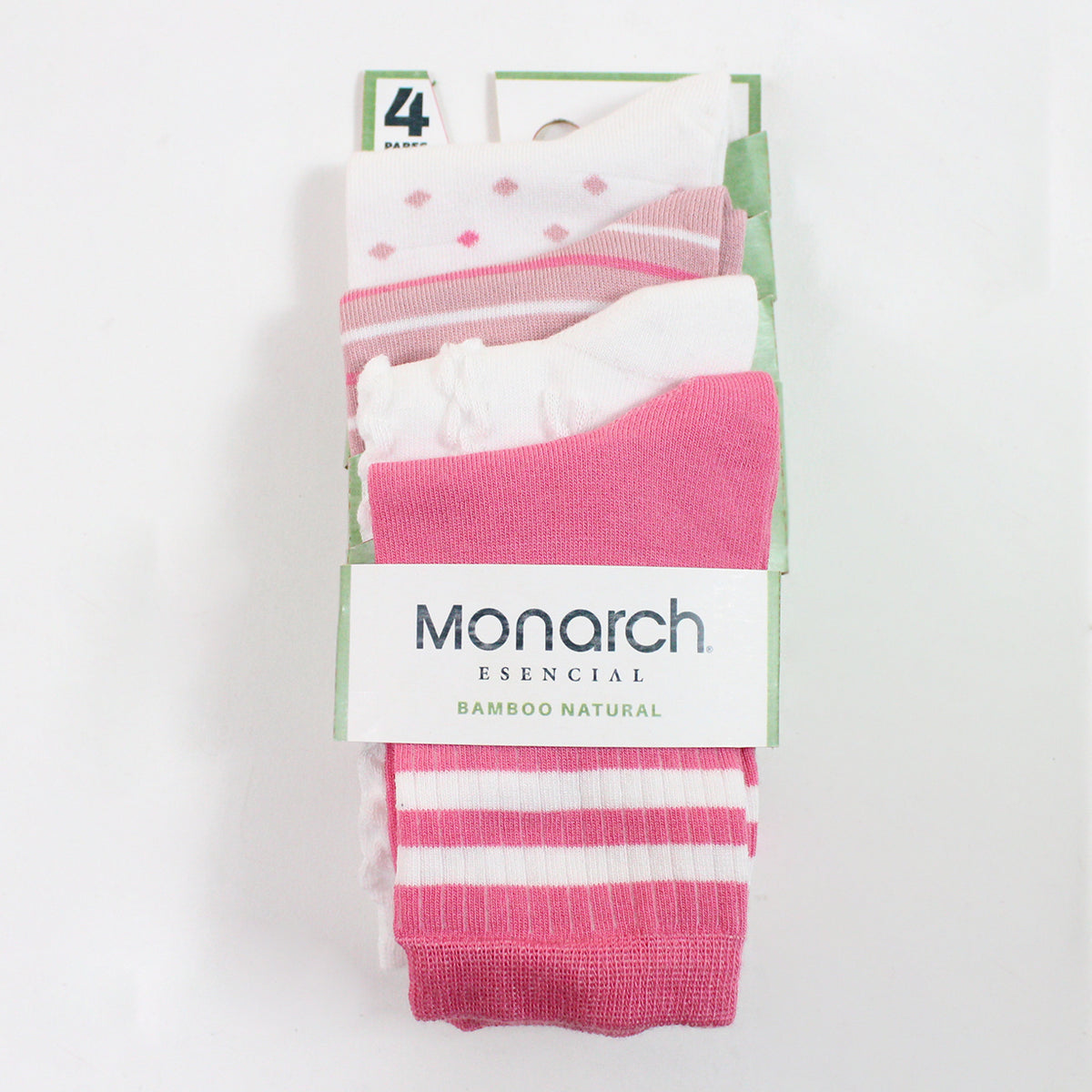 4 Pares Calcetín Bamboo Puntitos 3/4