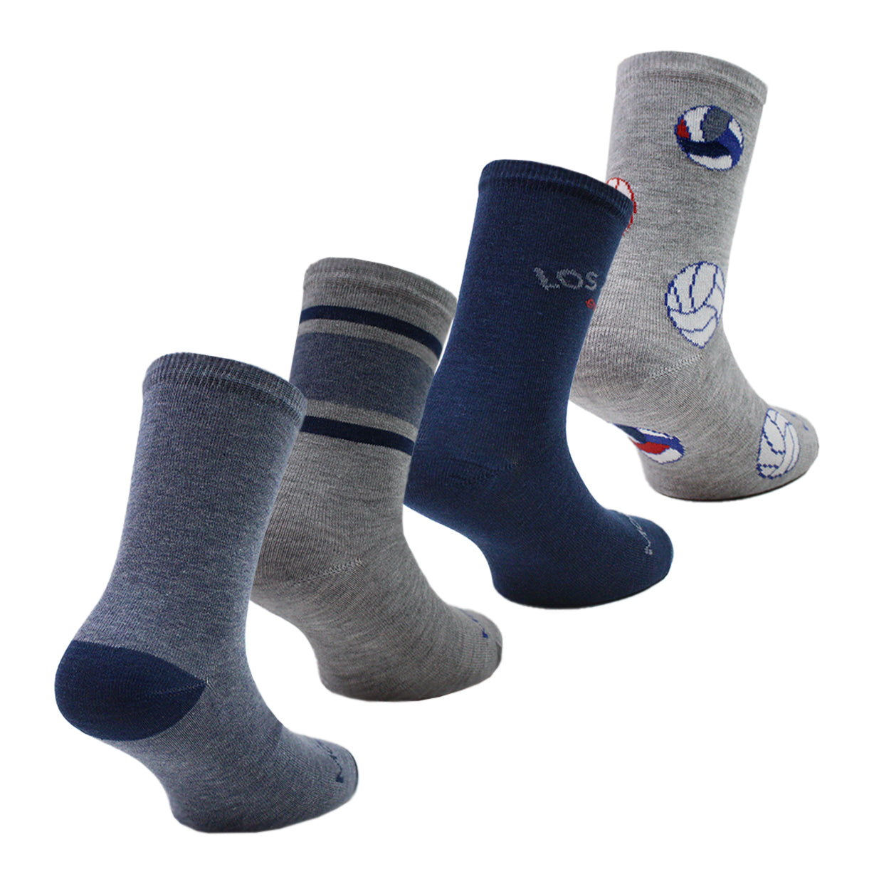 4 Pares Calcetín Bamboo Play 3/4