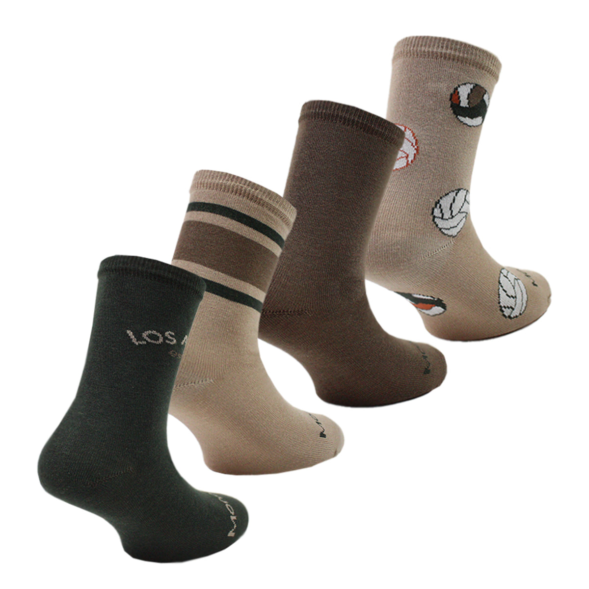 4 Pares Calcetín Bamboo Play 3/4