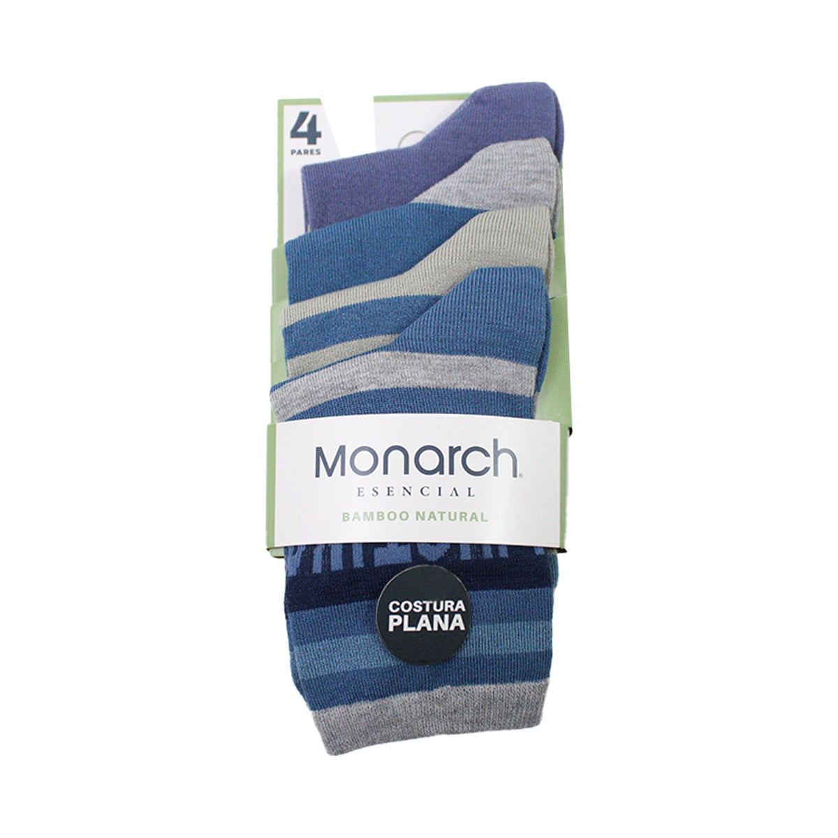 Monarch - Calcetin Bamboo Franja Largo 3/4