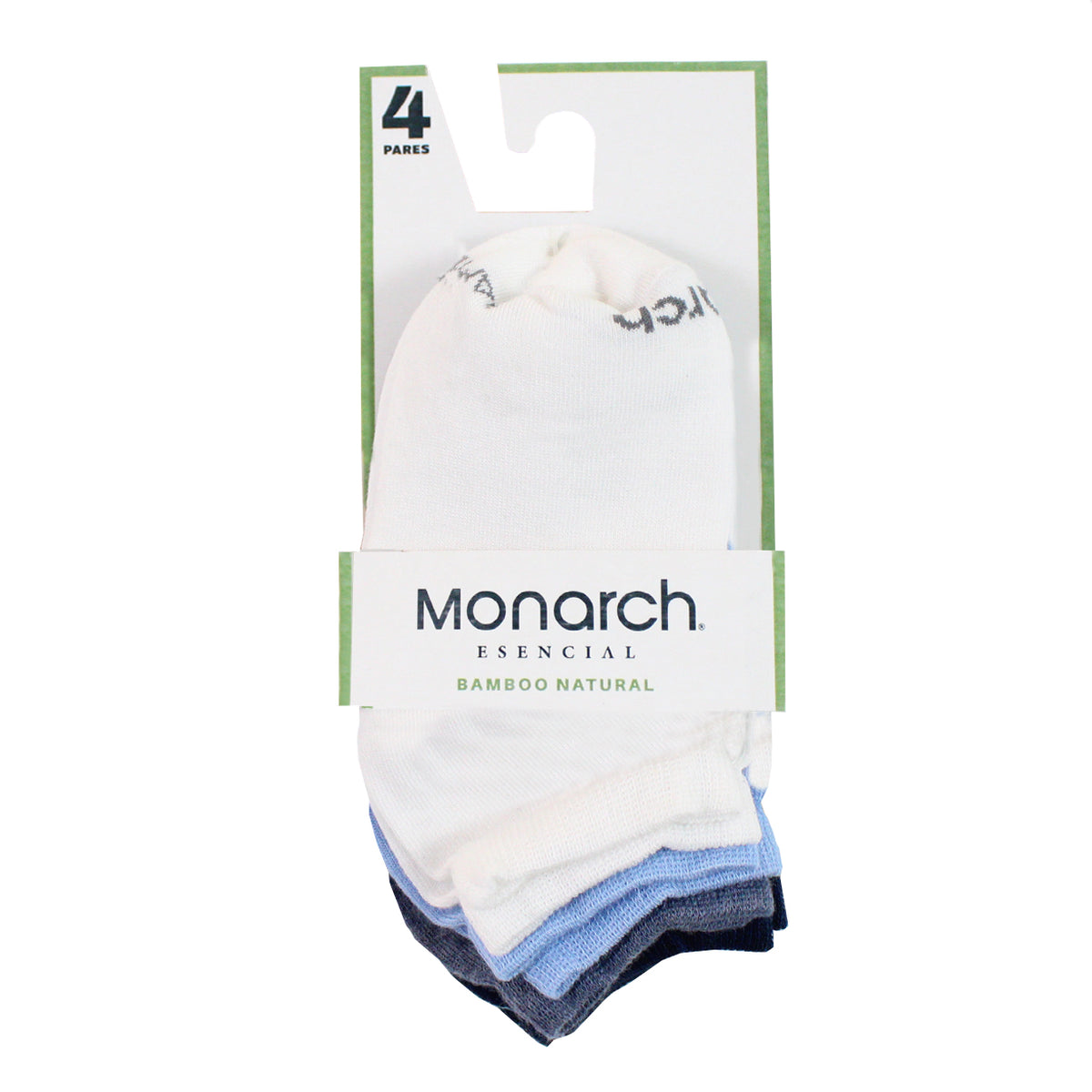Monarch - 4 Pares Calcetín Bamboo Largo 0/4 Basic