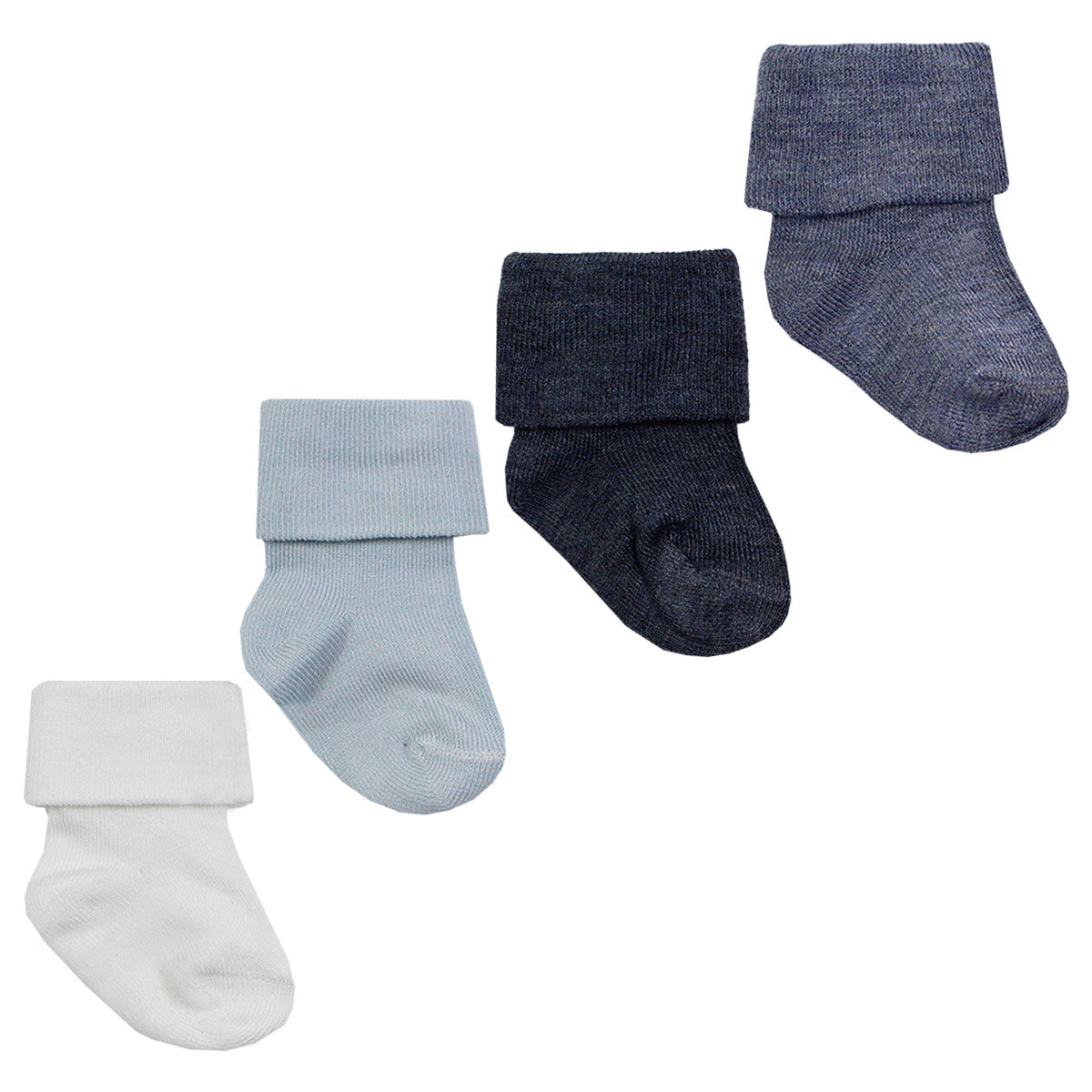 Monarch - 4 Pares Calcetines Bamboo Con Vuelta