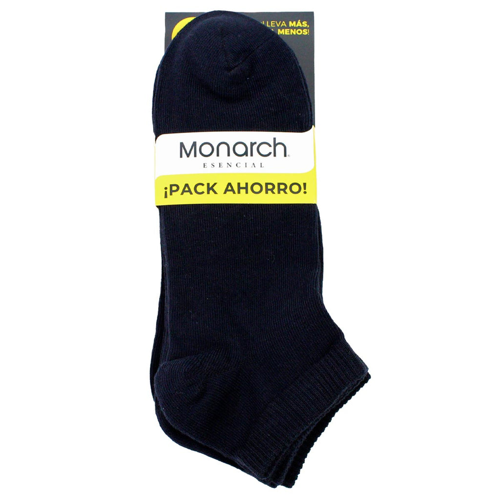 Monarch - 4 Pares Calcetín Algodón Liso Largo 0/4