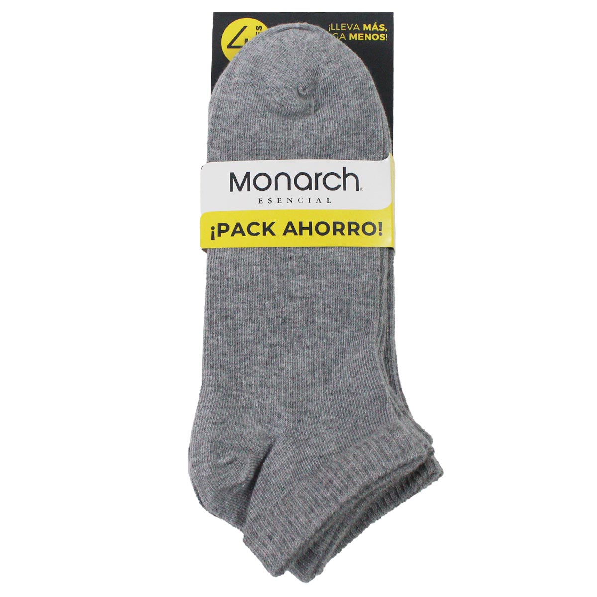 Monarch - 4 Pares Calcetín Algodón Liso Largo 0/4
