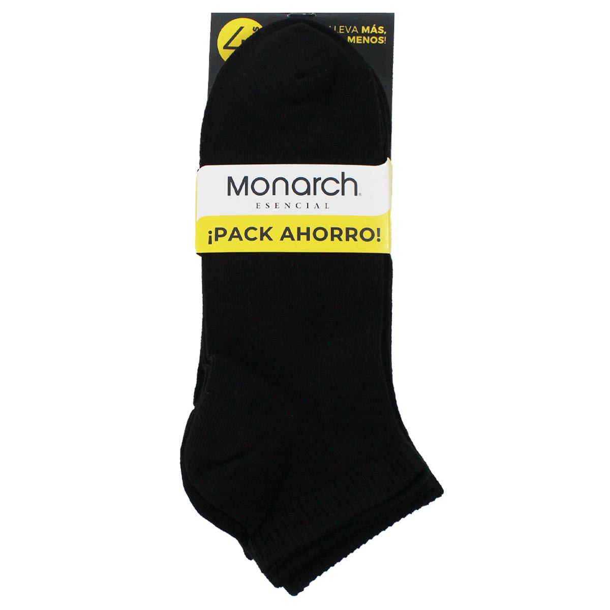 Monarch - 4 Pares Calcetín Algodón Liso Largo 0/4