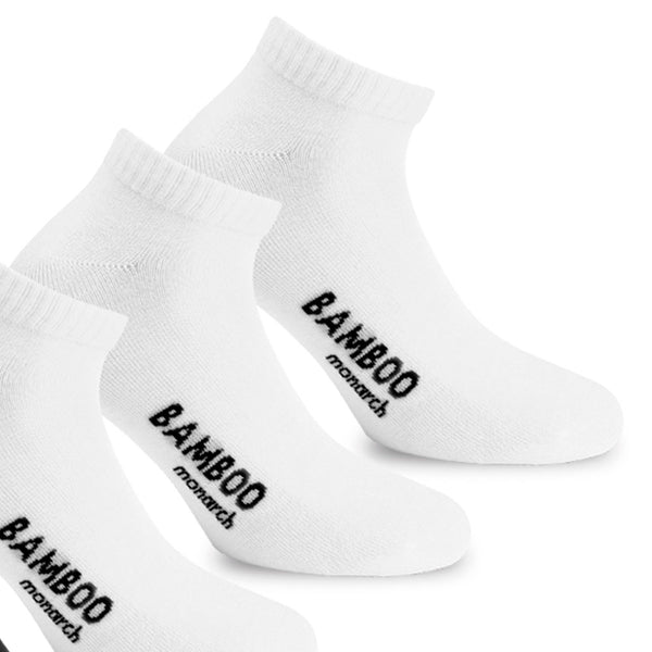 12 Pares Calcetines Mujer Bambú Respirable Training Blanco Blanco