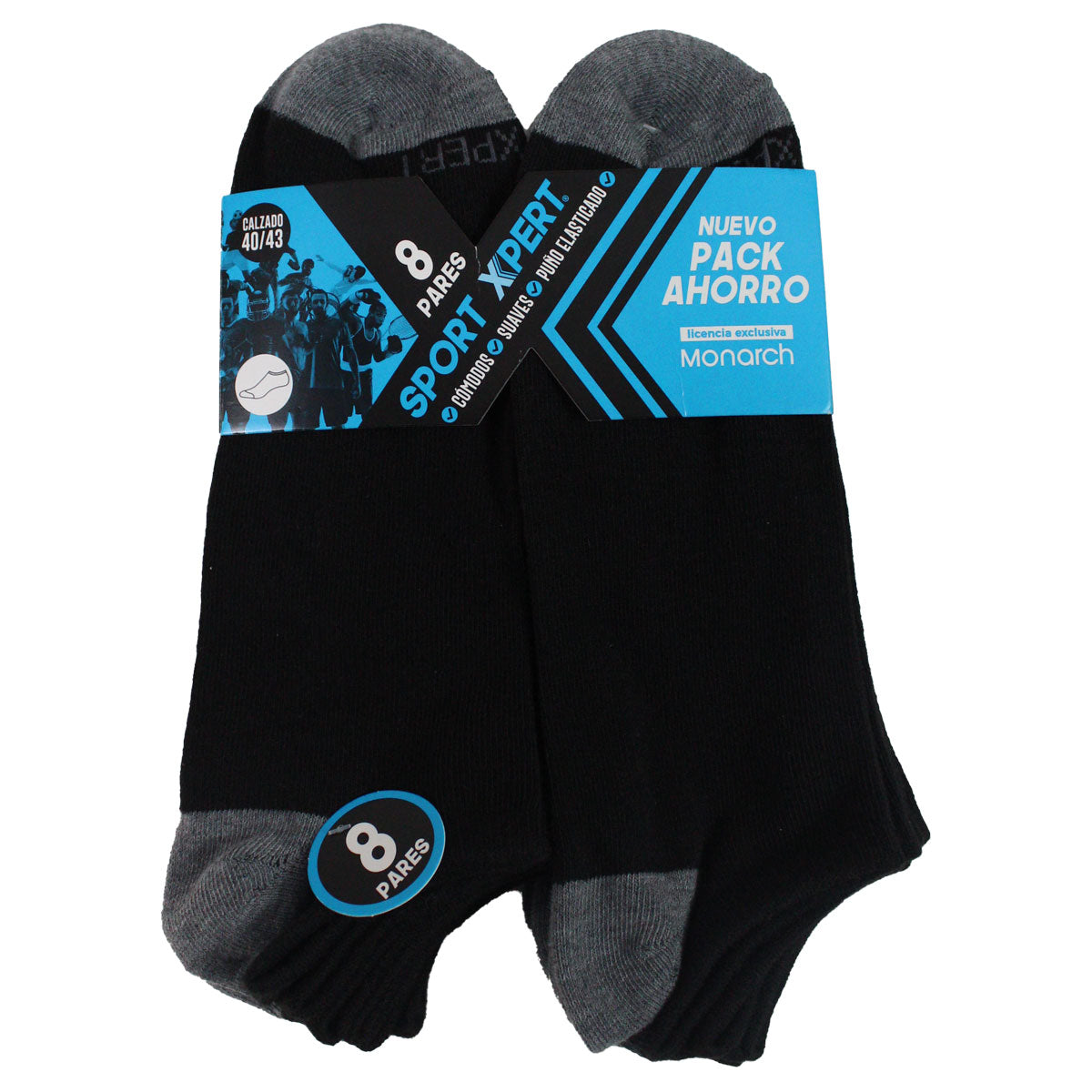 Monarch - 8 Pares Calcetín Sport Xpert 0/4