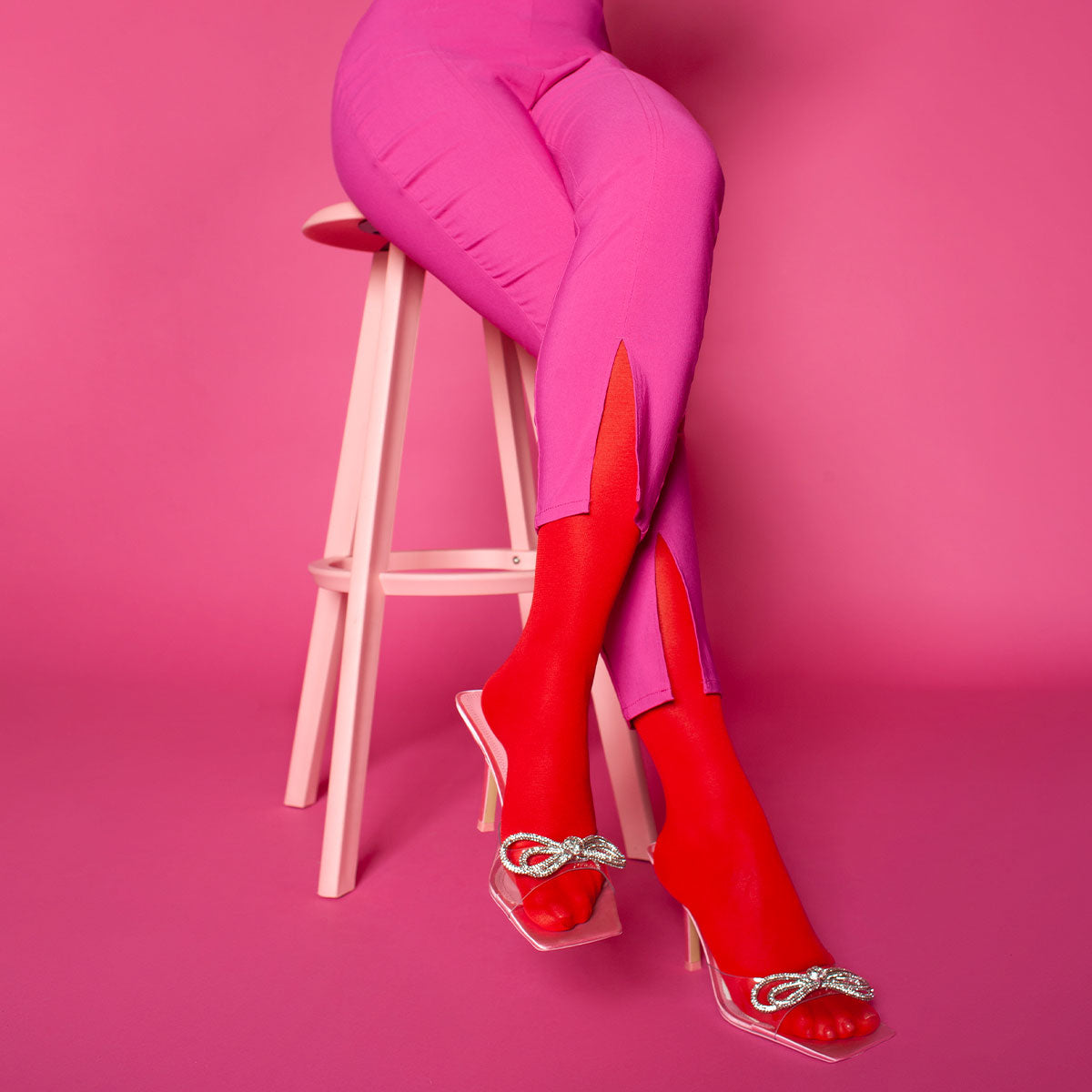 Monarch - Panty Opaca Rojo