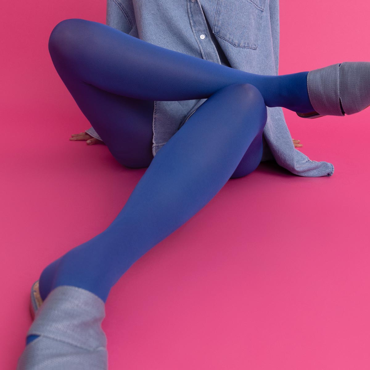 Monarch - Panty Opaca Azulino