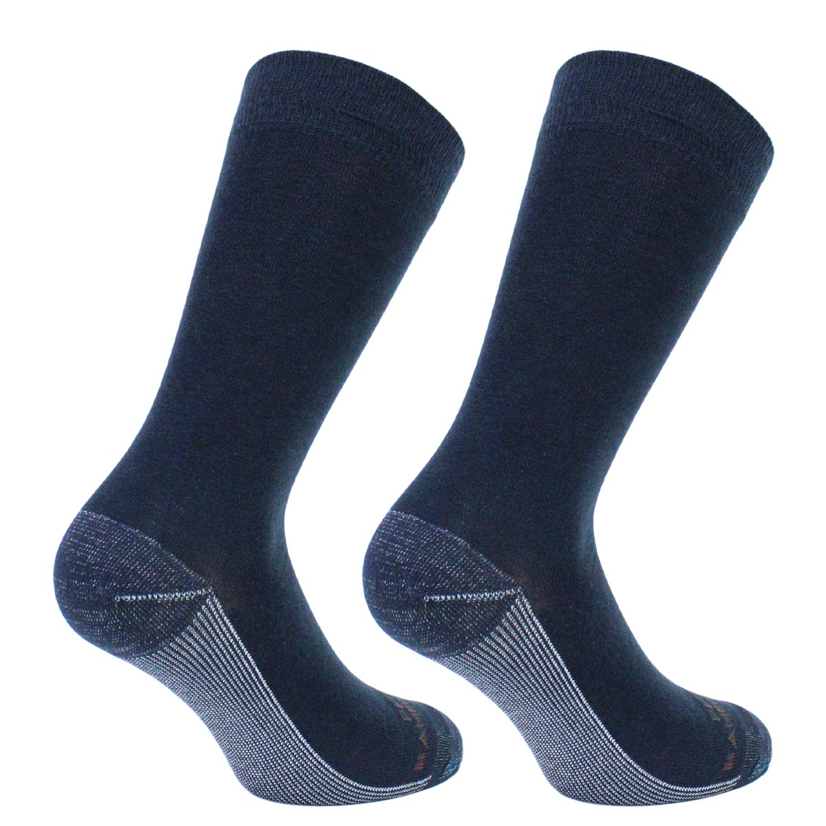 Peruggi - 2 Pares Calcetin Cobre + Bamboo Liso Largo Americano