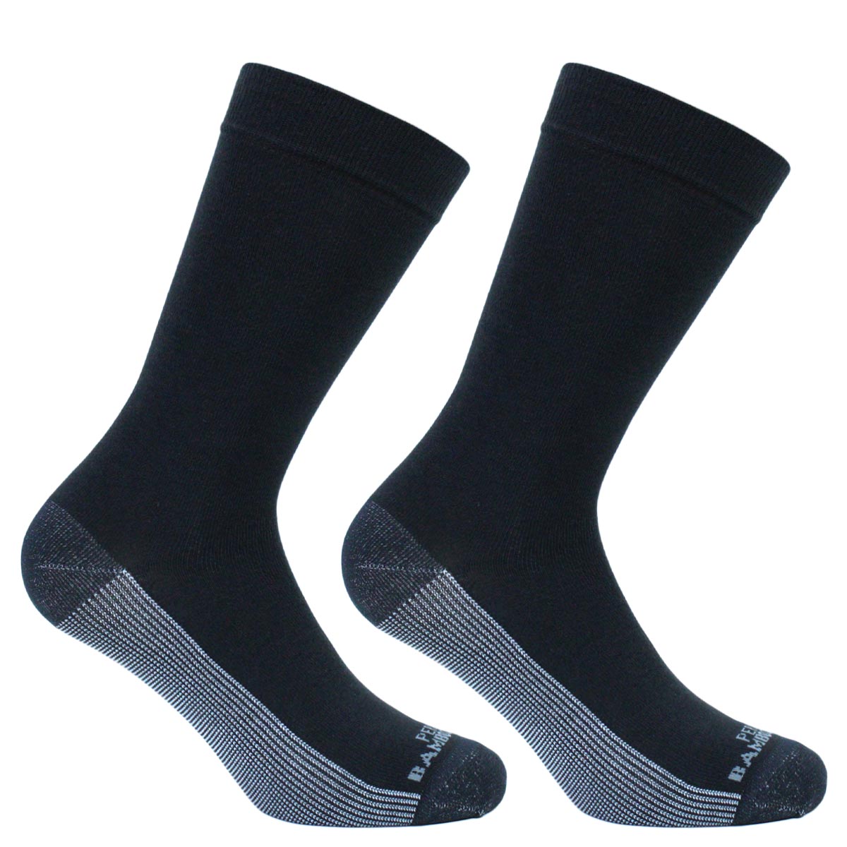 Peruggi - 2 Pares Calcetin Cobre + Bamboo Liso Largo Americano