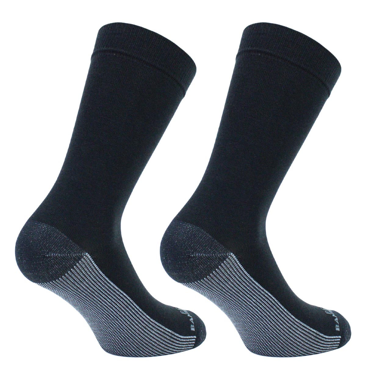 Peruggi - 2 Pares Calcetin Cobre + Bamboo Liso Largo Americano