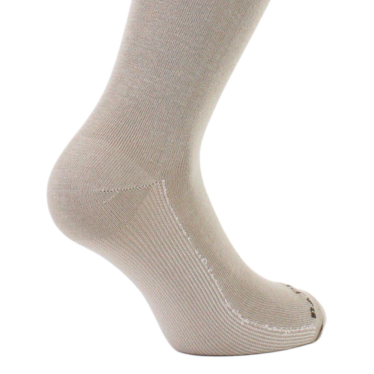 Peruggi - 2 Pares Calcetin Cobre + Bamboo Liso Vestir Largo 3/4