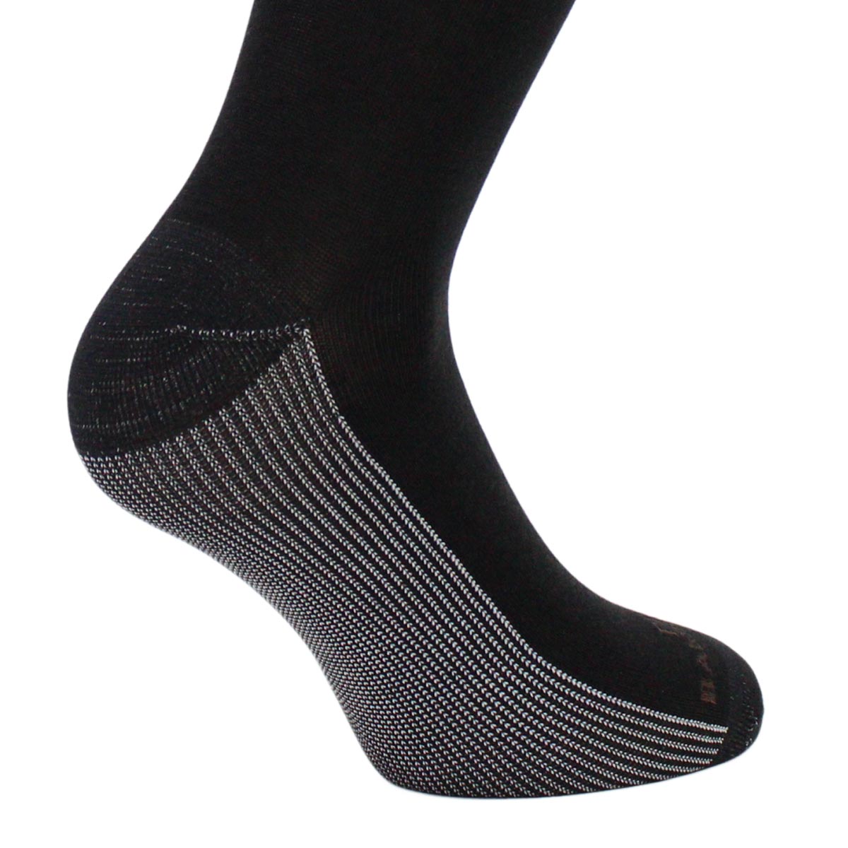 Peruggi - 2 Pares Calcetin Cobre + Bamboo Liso Vestir Largo 3/4