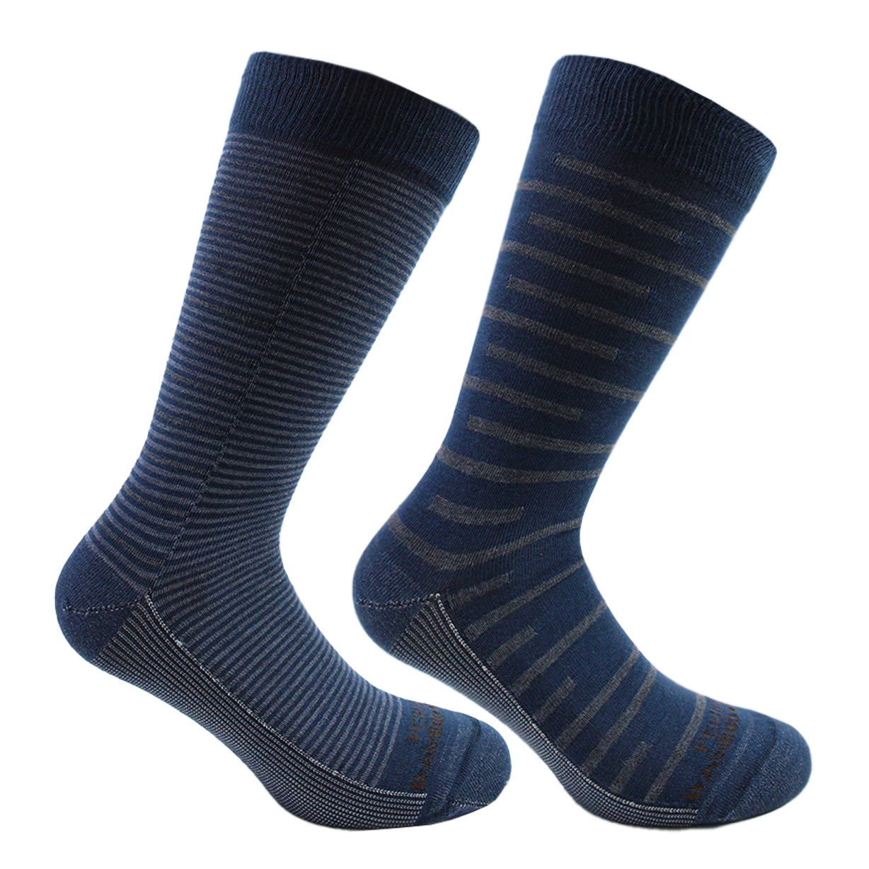 Peruggi - 2 Pares Calcetín Cobre + Bamboo Diseño Largo Americano