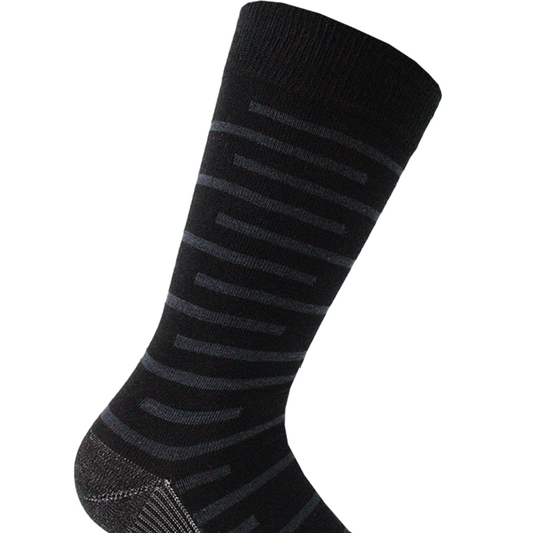 Peruggi - 2 Pares Calcetín Cobre + Bamboo Diseño Largo Americano