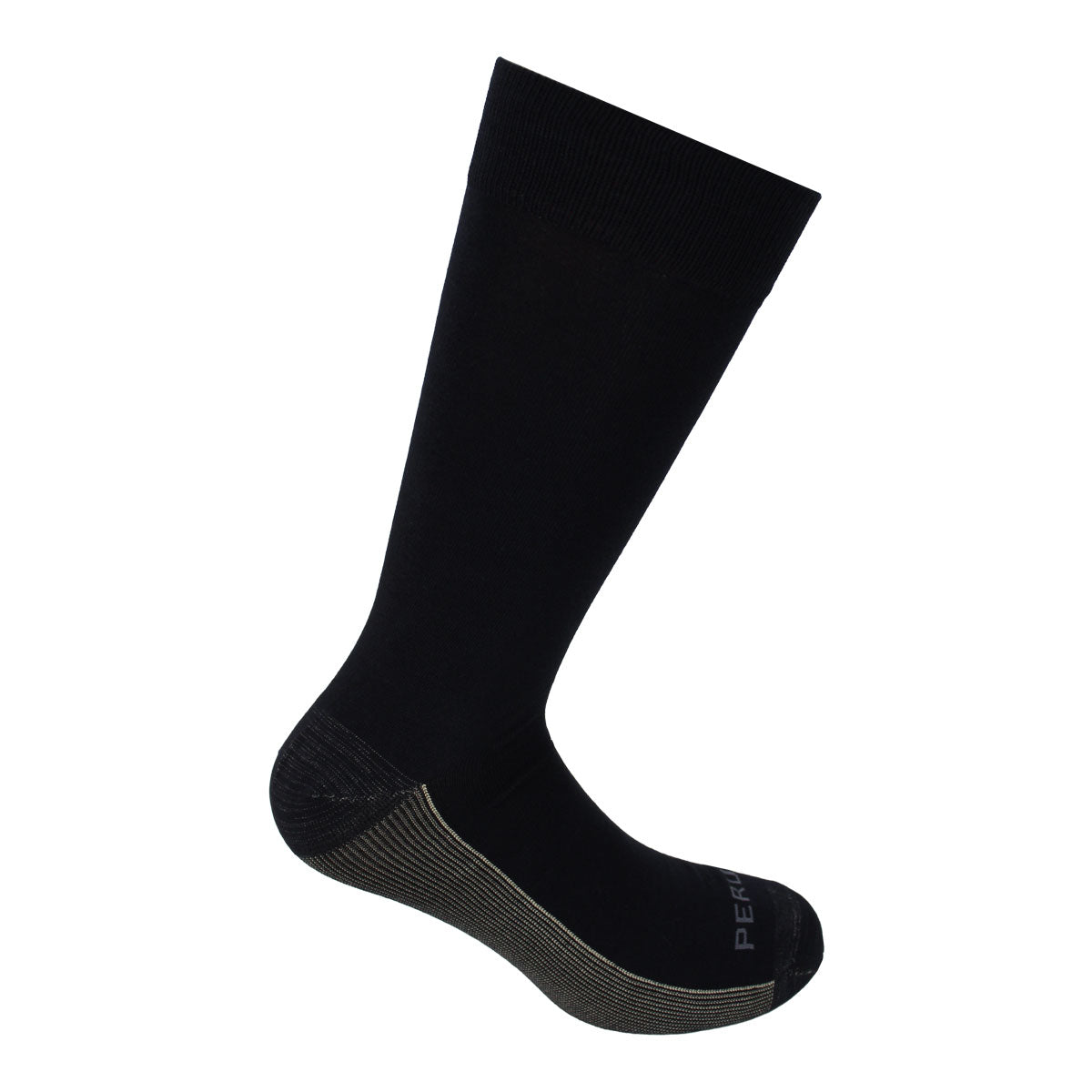 Peruggi - 3 Pares Calcetines Cobre Largo Americano Negro