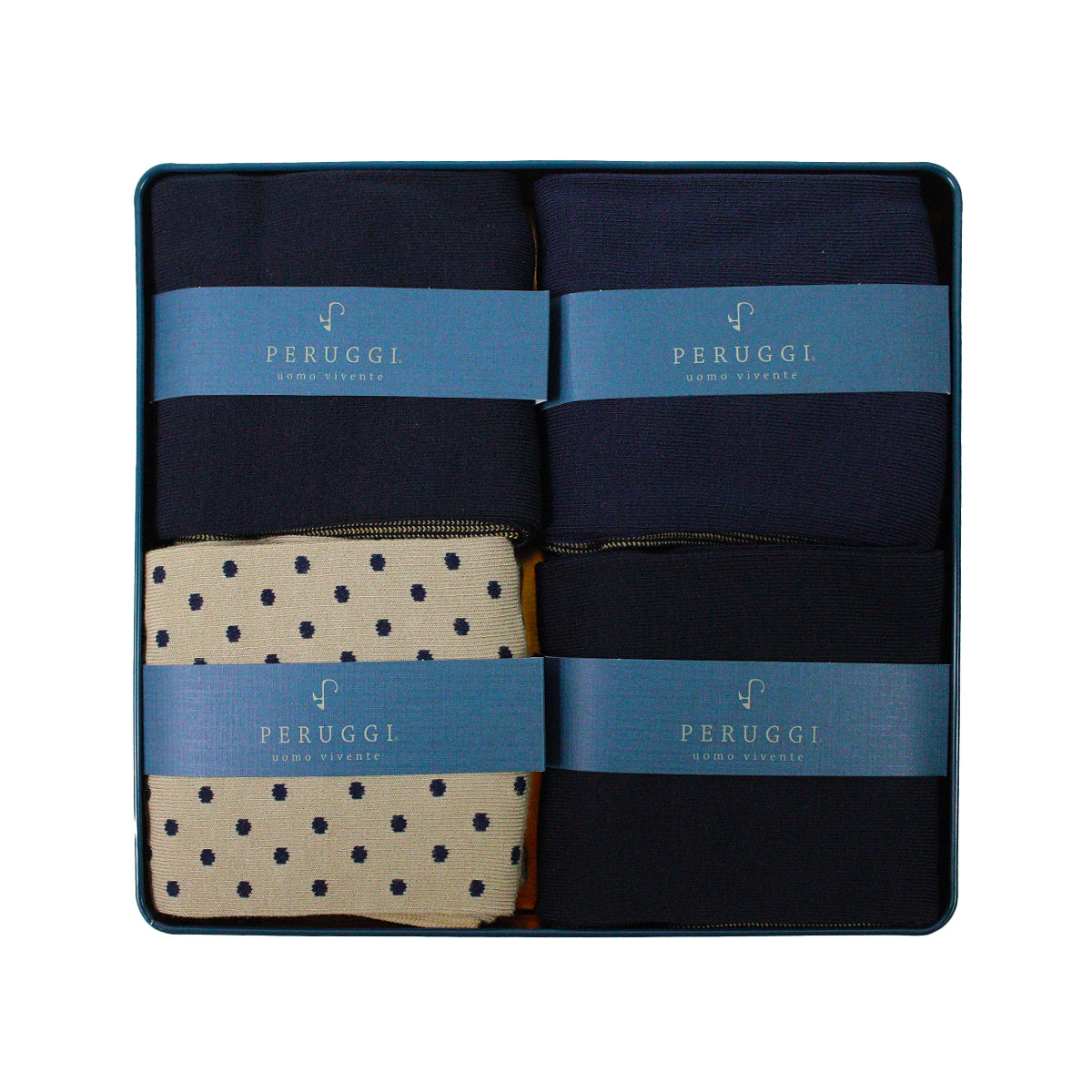 Peruggi - Caja 4 Pares Calcetines Cobre + Bamboo ¡Especial Navidad🎅🏻!