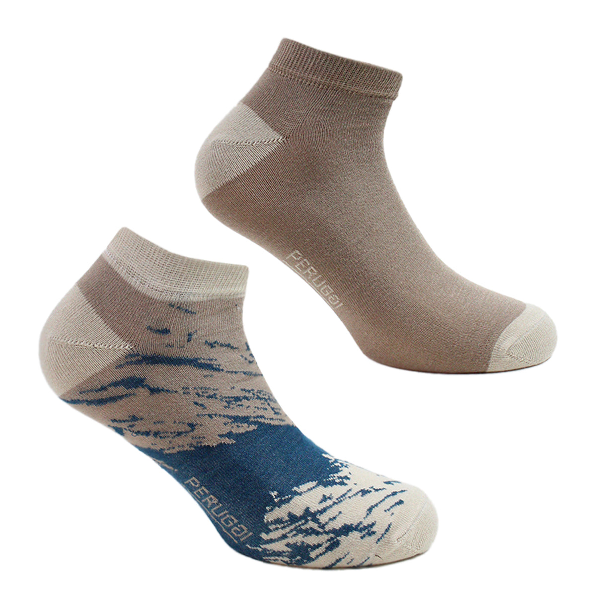 Peruggi - 2 Pares Calcetín Bamboo Pintura