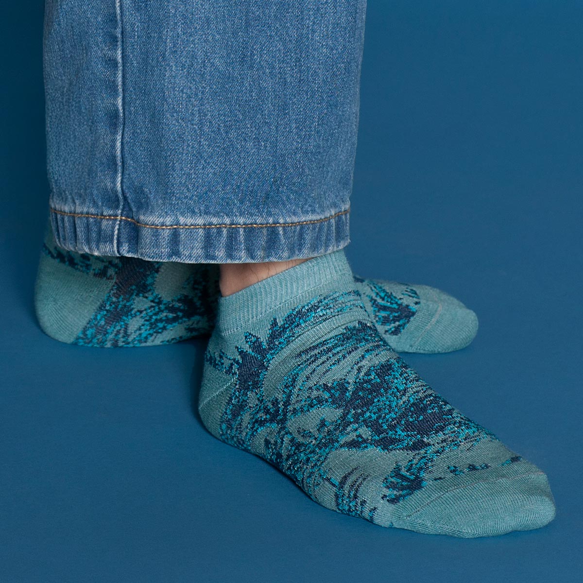 Peruggi - 2 Pares Calcetín Bamboo Palmeras