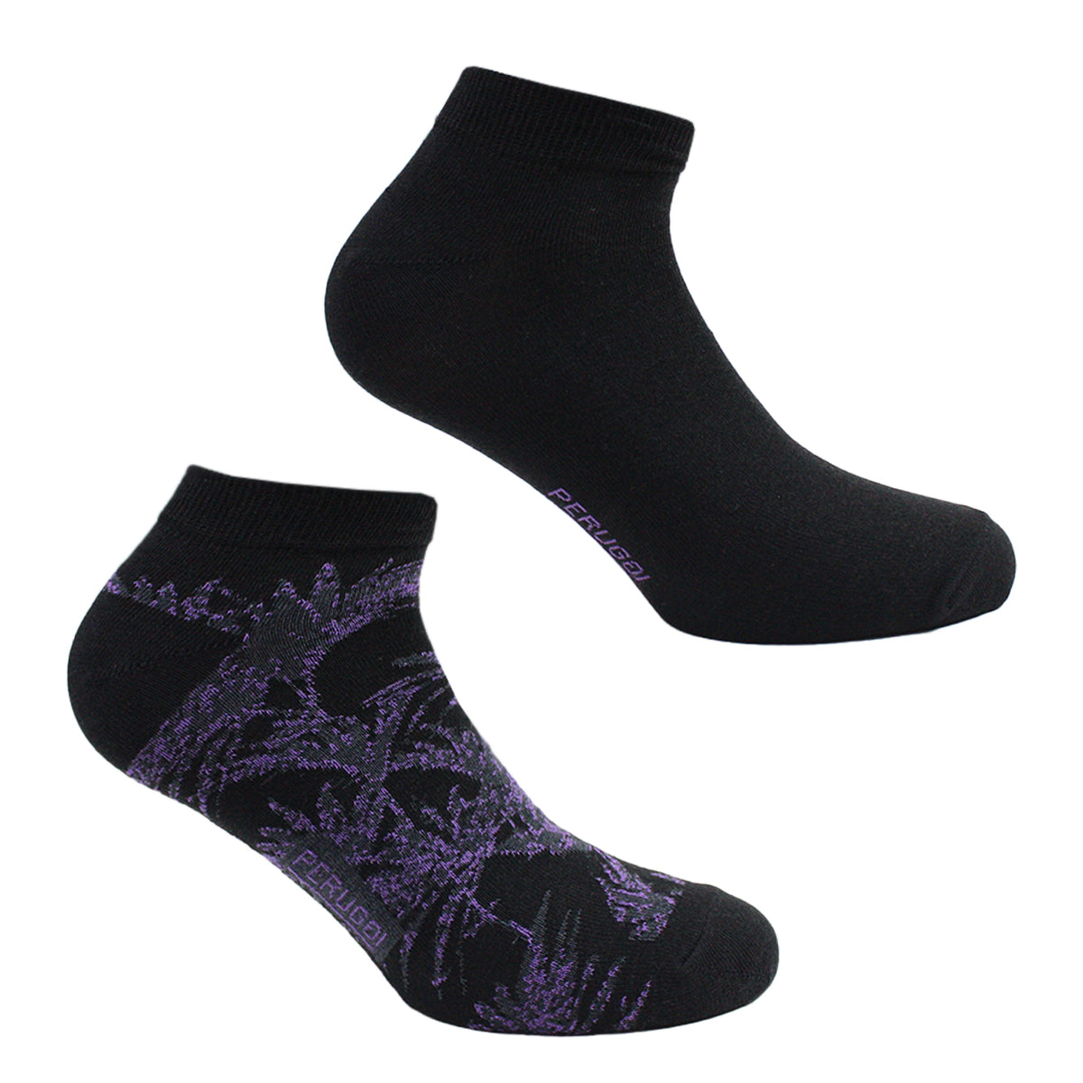 Peruggi - 2 Pares Calcetín Bamboo Palmeras