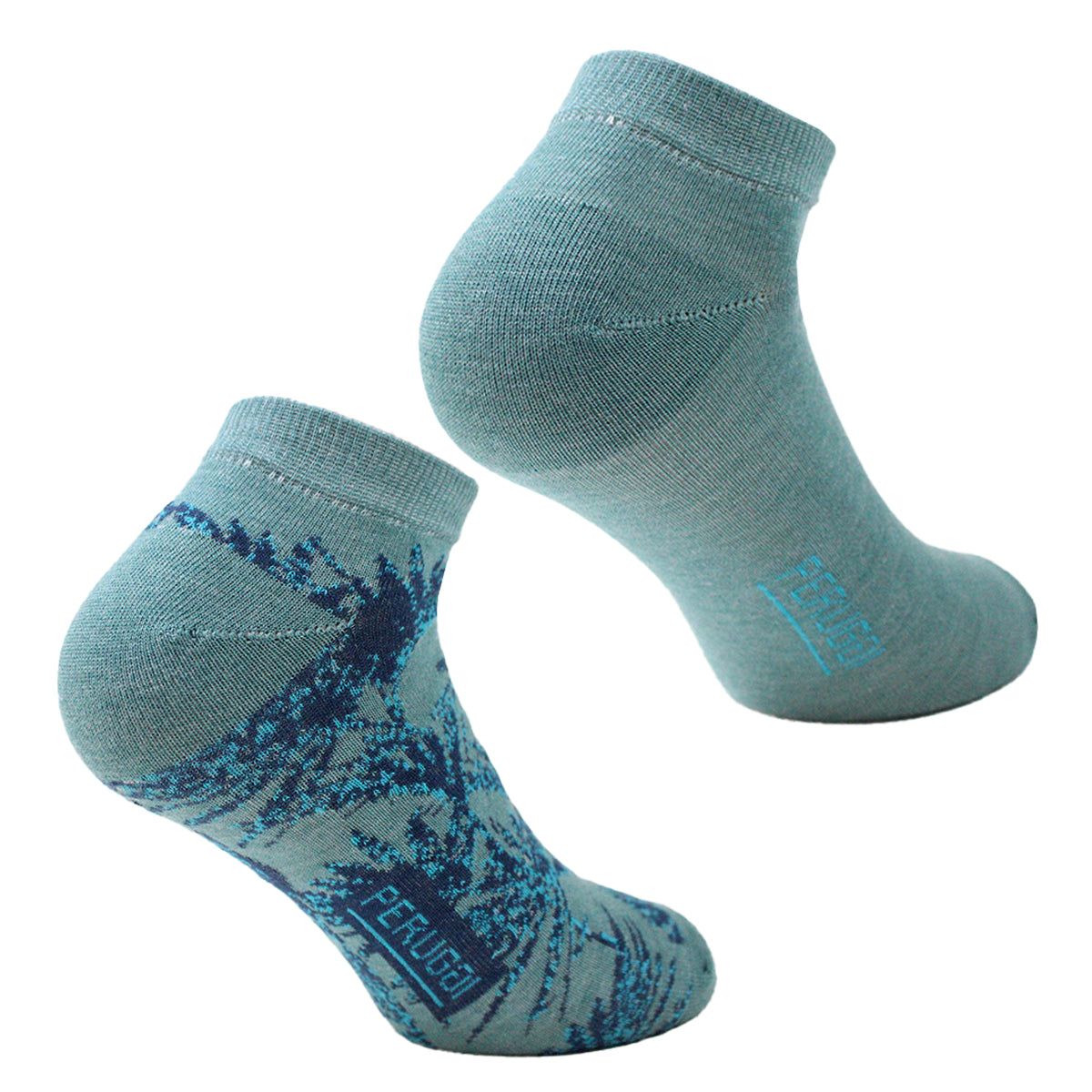 Peruggi - 2 Pares Calcetín Bamboo Palmeras