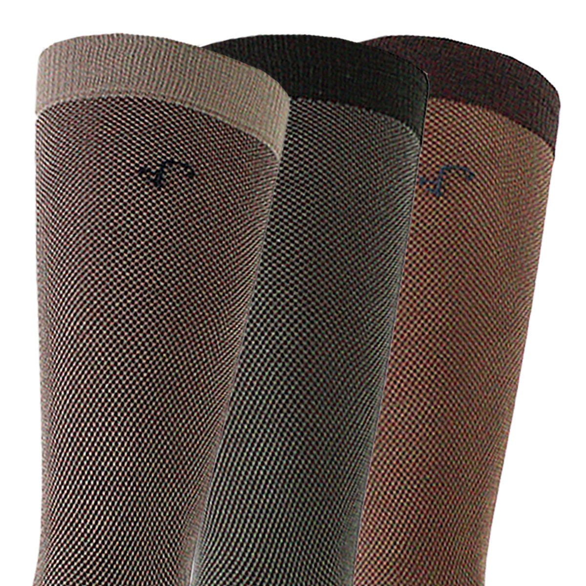 Peruggi - 3 Pares Calcetín Bamboo Puntos Largo Americano