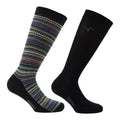 Peruggi - 2 Pares Calcetín Bamboo Grecas Largo Americano