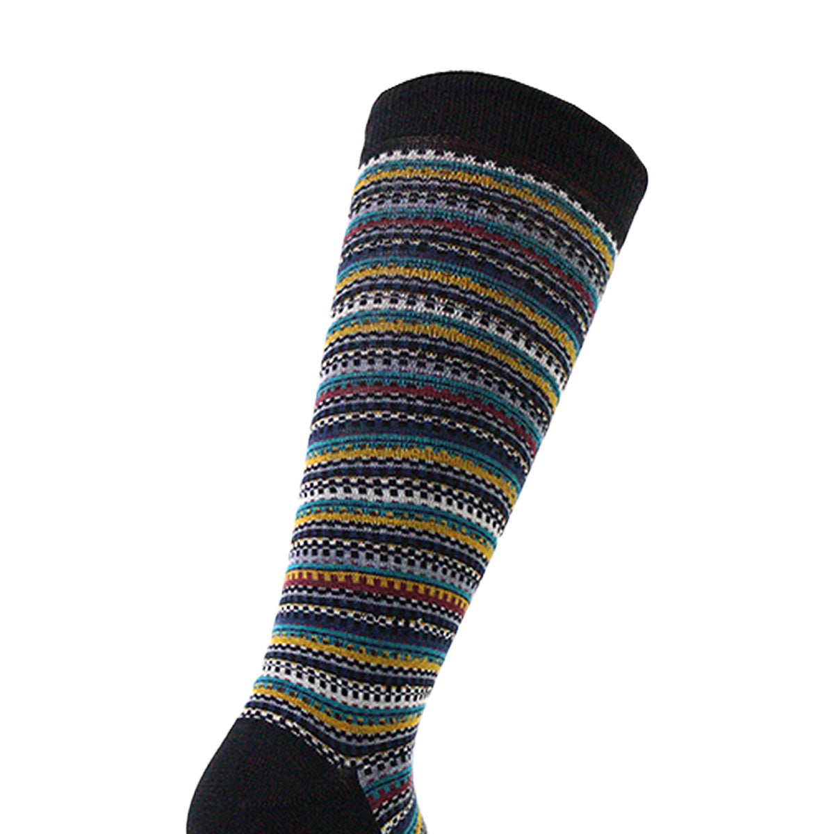 Peruggi - 2 Pares Calcetín Bamboo Grecas Largo Americano