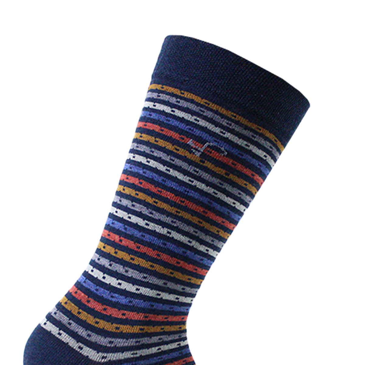 Peruggi - 2 Pares Calcetín Bamboo Largo Americano Rayas