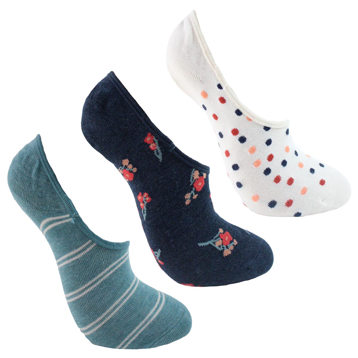 Monarch - 3 Pares Calcetín Bamboo Flores