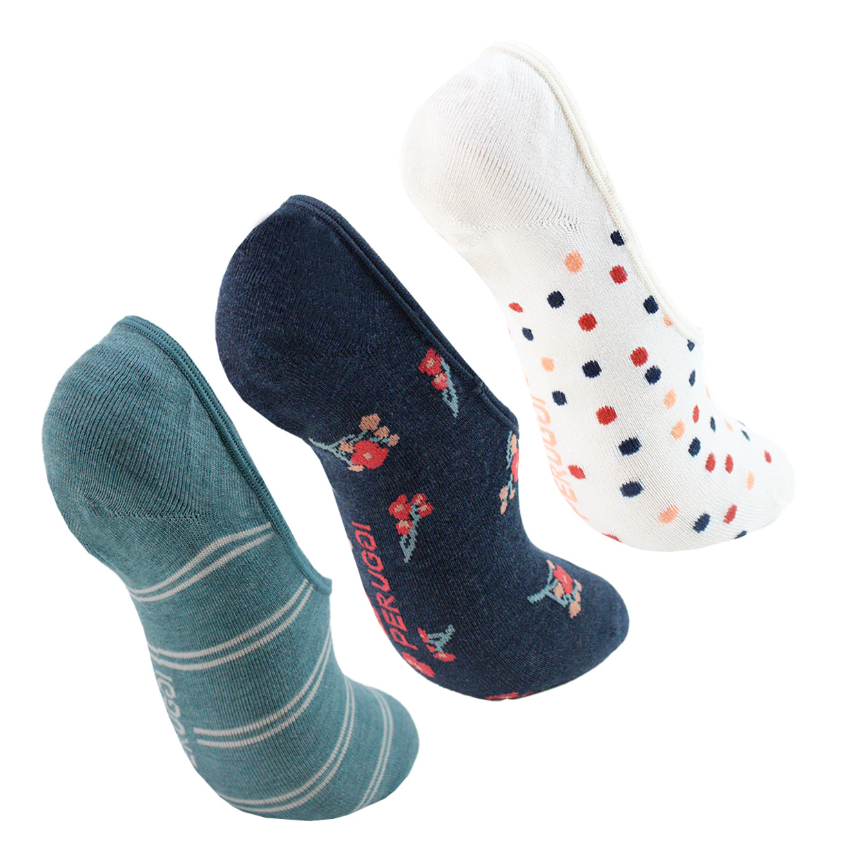 Monarch - 3 Pares Calcetín Bamboo Flores