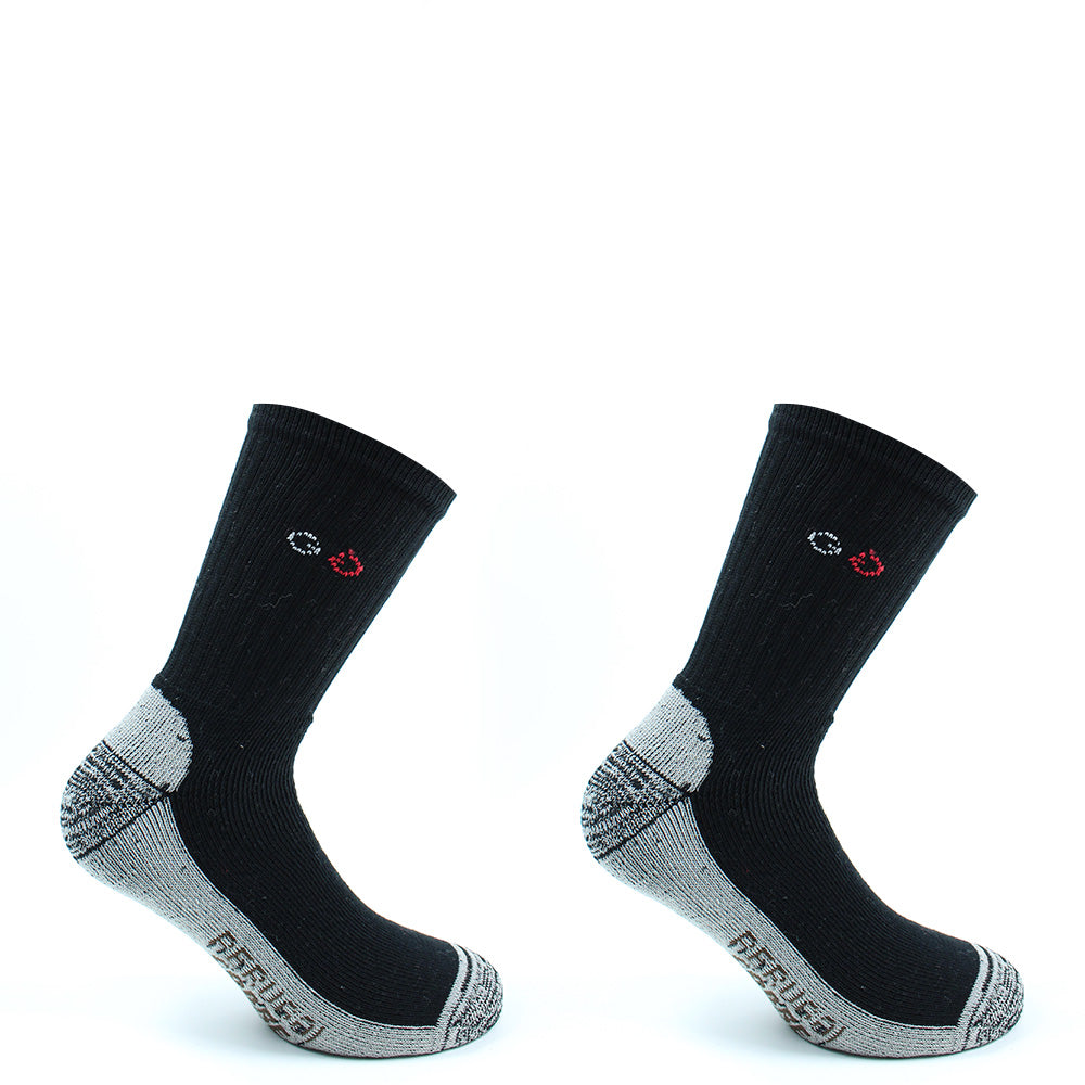 Peruggi - 2 Pares Calcetin Cobre + Algodón Deportivo Largo 3/4