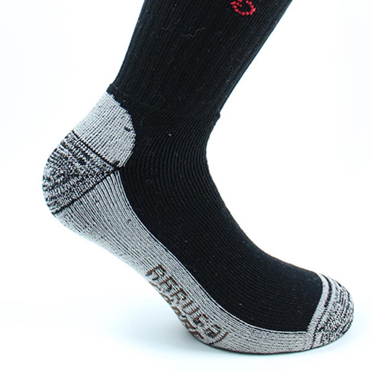 Peruggi - 2 Pares Calcetin Cobre + Algodón Deportivo Largo 3/4